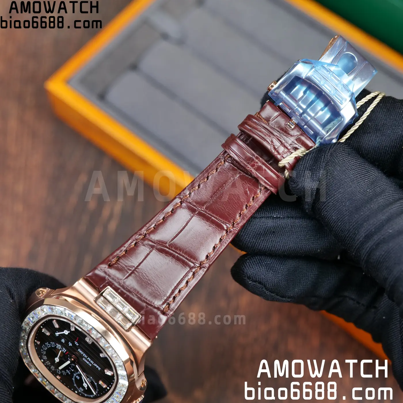 Patek Philippe Nautilus 5712R RG UMI 1:1 Best Edition Brown Dial on Mousson Bezel A240 Super Clone Weighted 74 a46bb9b3461da6e 阿默表行AmoWatch