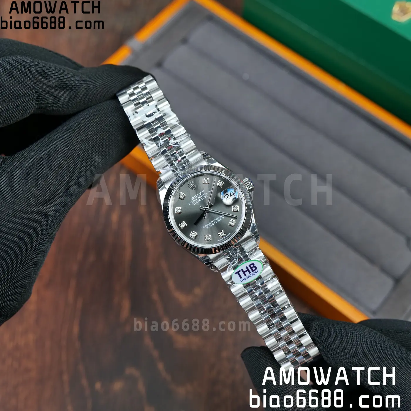 Rolex DateJust 31 278274 THBF 1:1 Best Edition 904L Steel Fluted Gray Dial on SS Jubilee Bracelet HZ Cal.2236 87 aa7a66f1c1b6f59 阿默表行AmoWatch