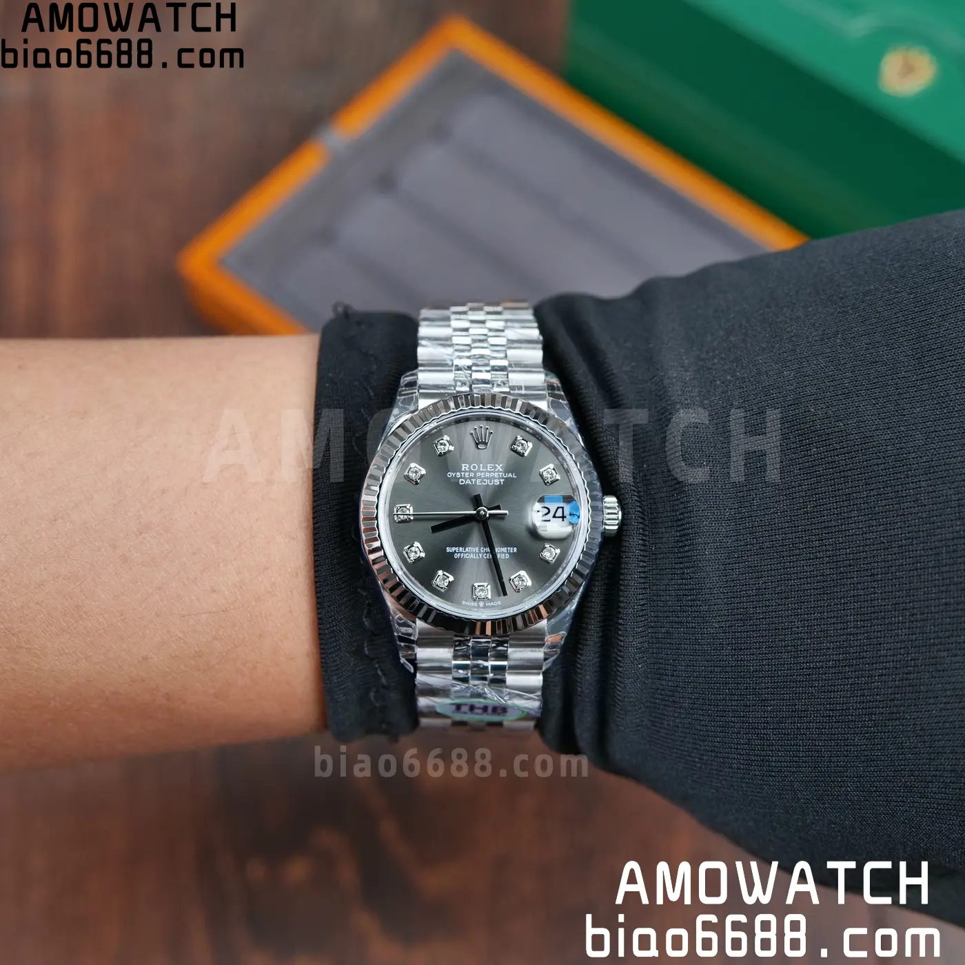 Rolex DateJust 31 278274 THBF 1:1 Best Edition 904L Steel Fluted Gray Dial on SS Jubilee Bracelet HZ Cal.2236 61 aade605d05b5244 阿默表行AmoWatch