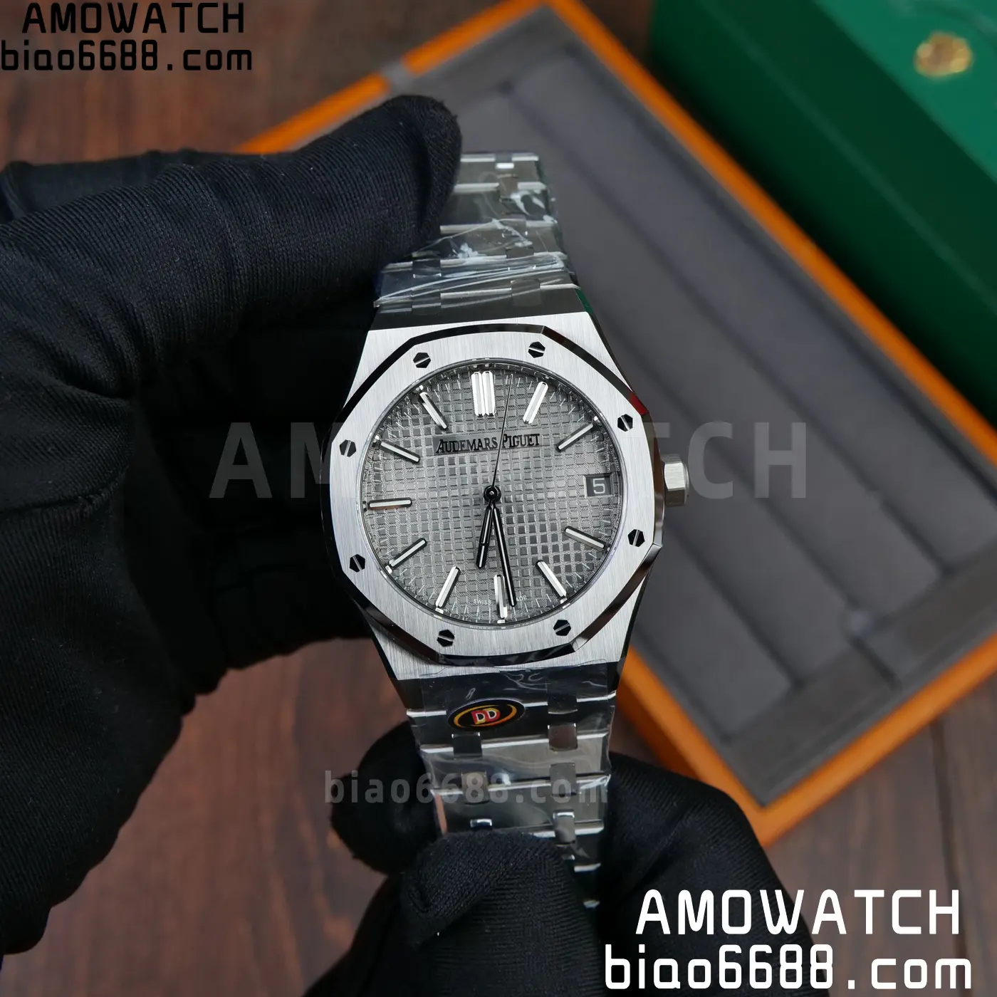 AP Royal Oak 41mm 15510ST SS DDF 1:1 Best Edition Gray Dial on SS Bracelet SA4302 Super Clone 67 aedafa0b9b5404f AMO Watch