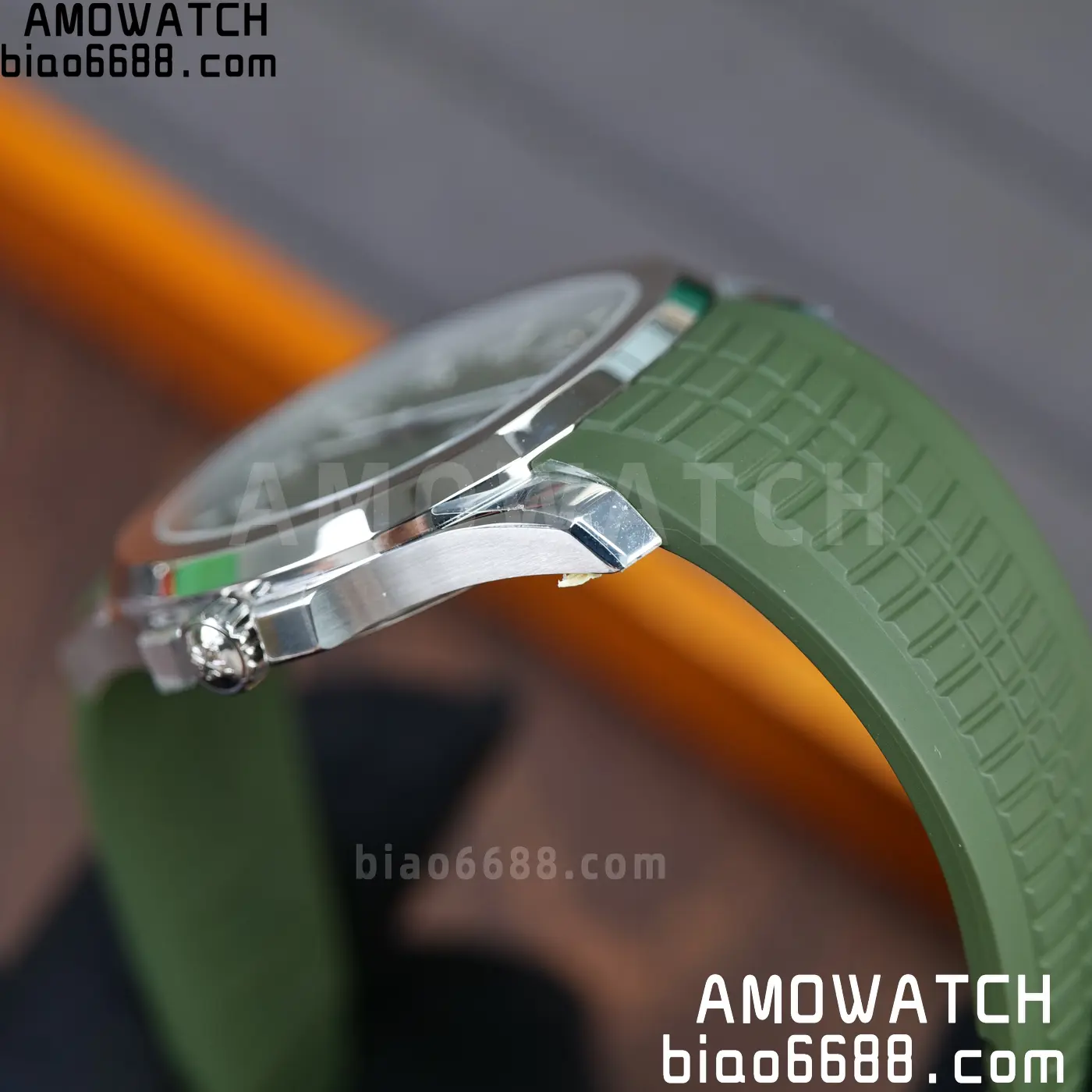 PP Aquanaut 5168G 42mm SS OMEF 1:1 Best Edition Green Dial on Green Rubber Strap DPB330 Weighted 135g 91 b209442162469a7 AMO Watch