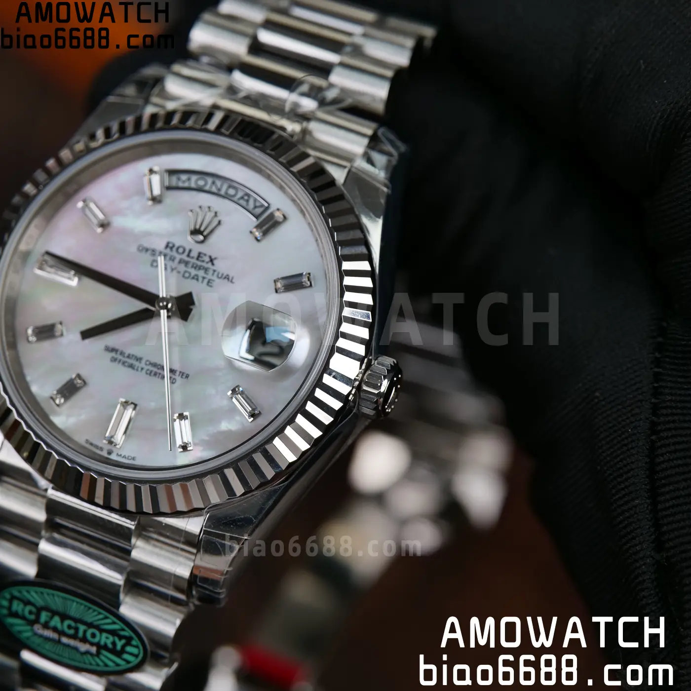 Rolex Day Date 40 SS 228236 RCF 1:1 Best Edition MOP Dial on President Bracelet VR3255 (211g) 70 b39ae2c79805179 阿默表行AmoWatch