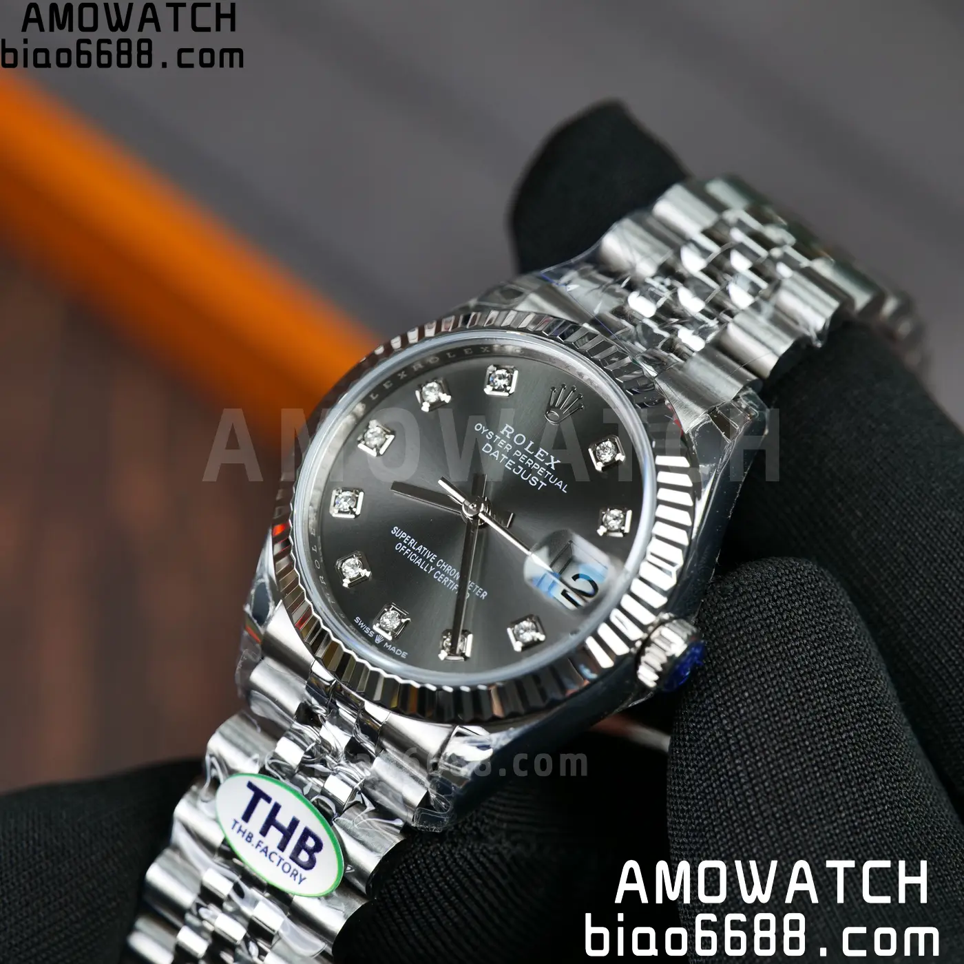 Rolex DateJust 31 278274 THBF 1:1 Best Edition 904L Steel Fluted Gray Dial on SS Jubilee Bracelet HZ Cal.2236 75 b4ac0954987a767 阿默表行AmoWatch
