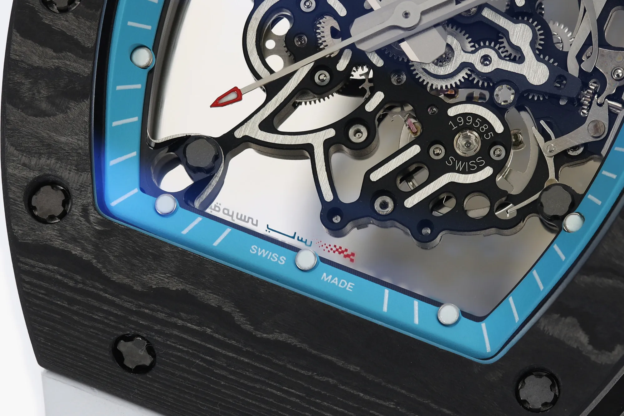 RICHARD MILLE RM055 NTPT ZF 1:1 Best Edition Blue Bezel White Crown on Rubber Strap RMUL2 Super Clone V3 22 b52e87b2063b41e AMO Watch