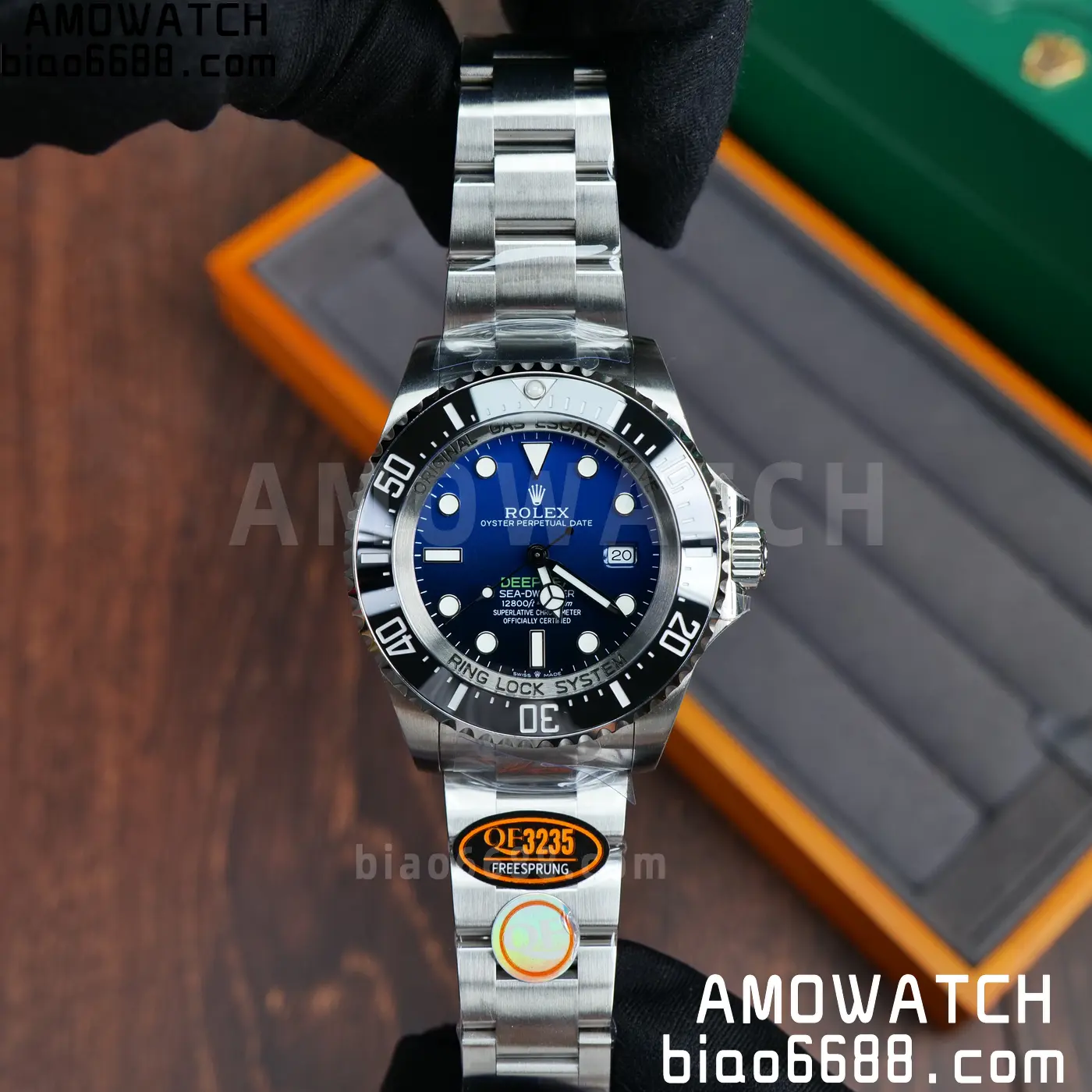 Rolex Sea Dweller D-Blue 126660 QF 1:1 Best Edition 904L SS Case and Bracelet JH3235 (Free Sprung) 77 b53d12c184415bf AMO Watch