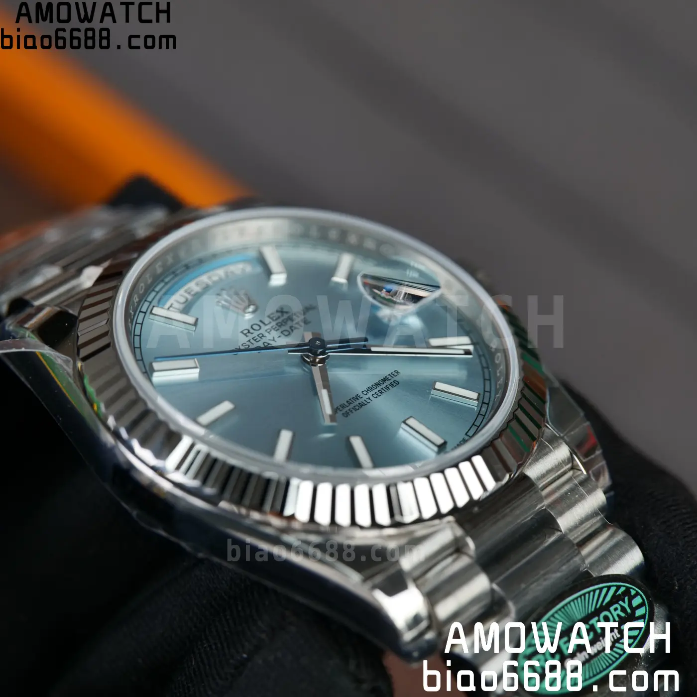Rolex Day Date 40 SS 228236 RCF 1:1 Best Edition Ice Blue Dial on President Bracelet VR3255 (211g) 83 b85bed78a088fea 阿默表行AmoWatch