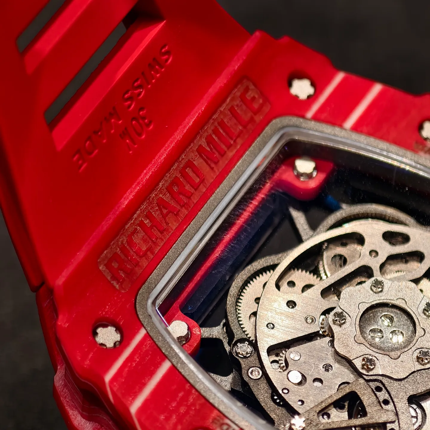 RICHARD MILLE RM35-02 Red NTPT Mille Studio 1:1 Best Edition on Red Rubber Strap RMUL1 Super Clone (Custom Case Set) 53 b894a5342b45bbe AMO Watch