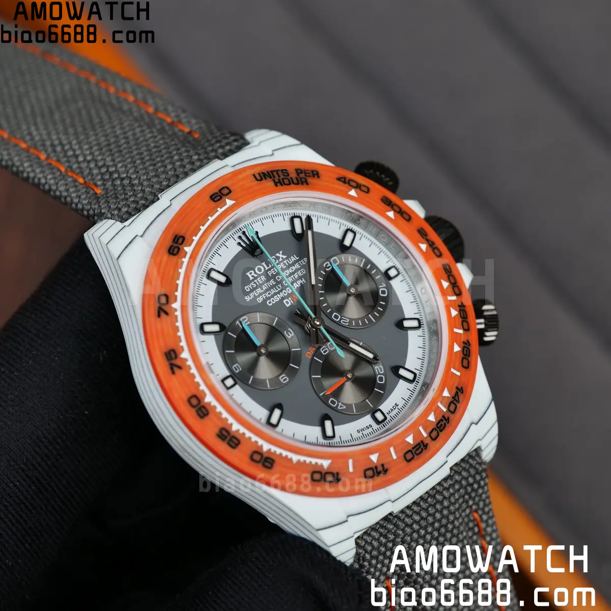 Rolex Daytona DIW White Carbon Ocellaris N6F1:1 Best Edition White/Gray Dial on Black Nylon Strap SA4130 72 b93a94afac57e04 AMO Watch