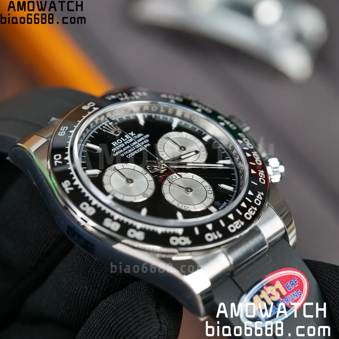 Rolex Daytona 126519 ERF Best Edition Black/Silver Dial on Oysterflex Strap JH4131 (Free Sprung) 87 bcfdcb7407bed45 阿默表行AmoWatch