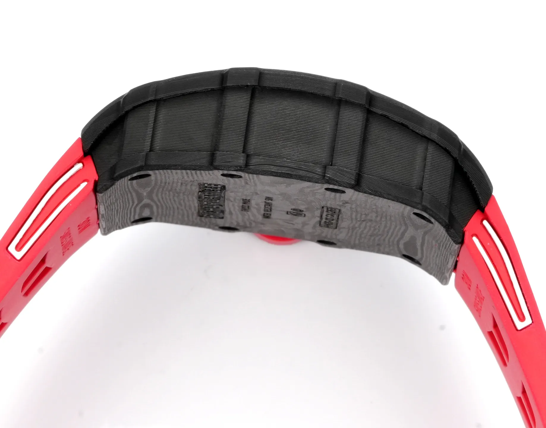 RICHARD MILLE RM035 RM35-01 Black Carbon NEW Factory Best Edition Skeleton Dial on Red Rubber Strap Clone RMUL3 25 be317d3fb149aac AMO Watch