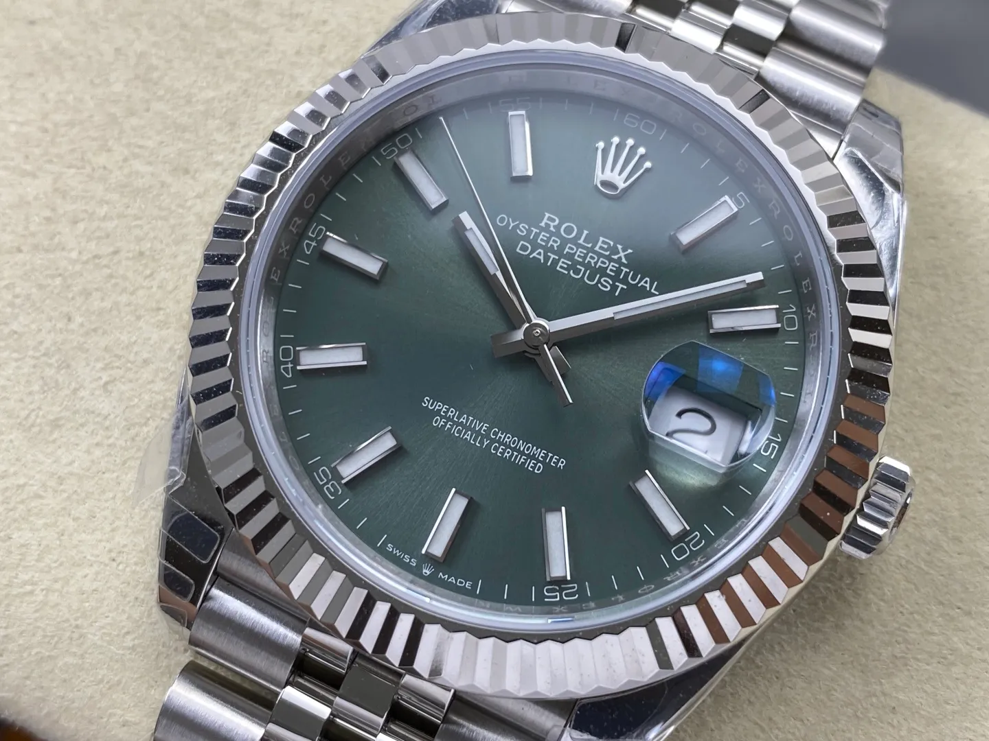 Rolex DateJust 41 126334 WKD 1:1 Best Edition Green Dial on Jubilee Bracelet JH3235 (Free Sprung) 26 bf2627ed651dddb AMO Watch