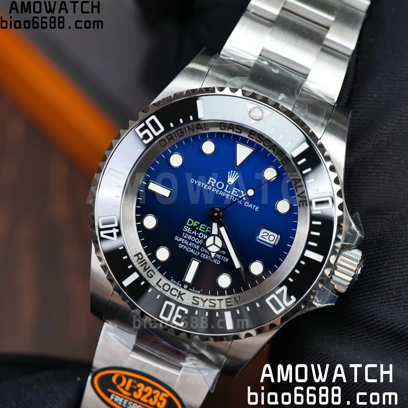 Rolex Sea Dweller D-Blue 126660 QF 1:1 Best Edition 904L SS Case and Bracelet JH3235 (Free Sprung) 95 c0d56fb64b96390 AMO Watch