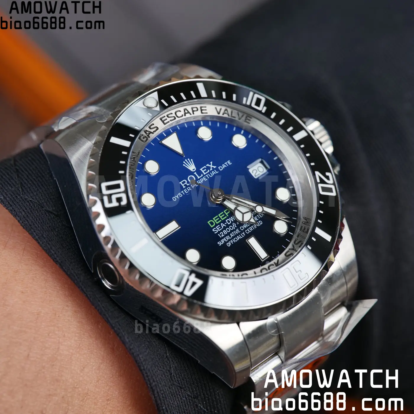 Rolex Sea Dweller D-Blue 126660 QF 1:1 Best Edition 904L SS Case and Bracelet JH3235 (Free Sprung) 102 c1100deedd5520b AMO Watch