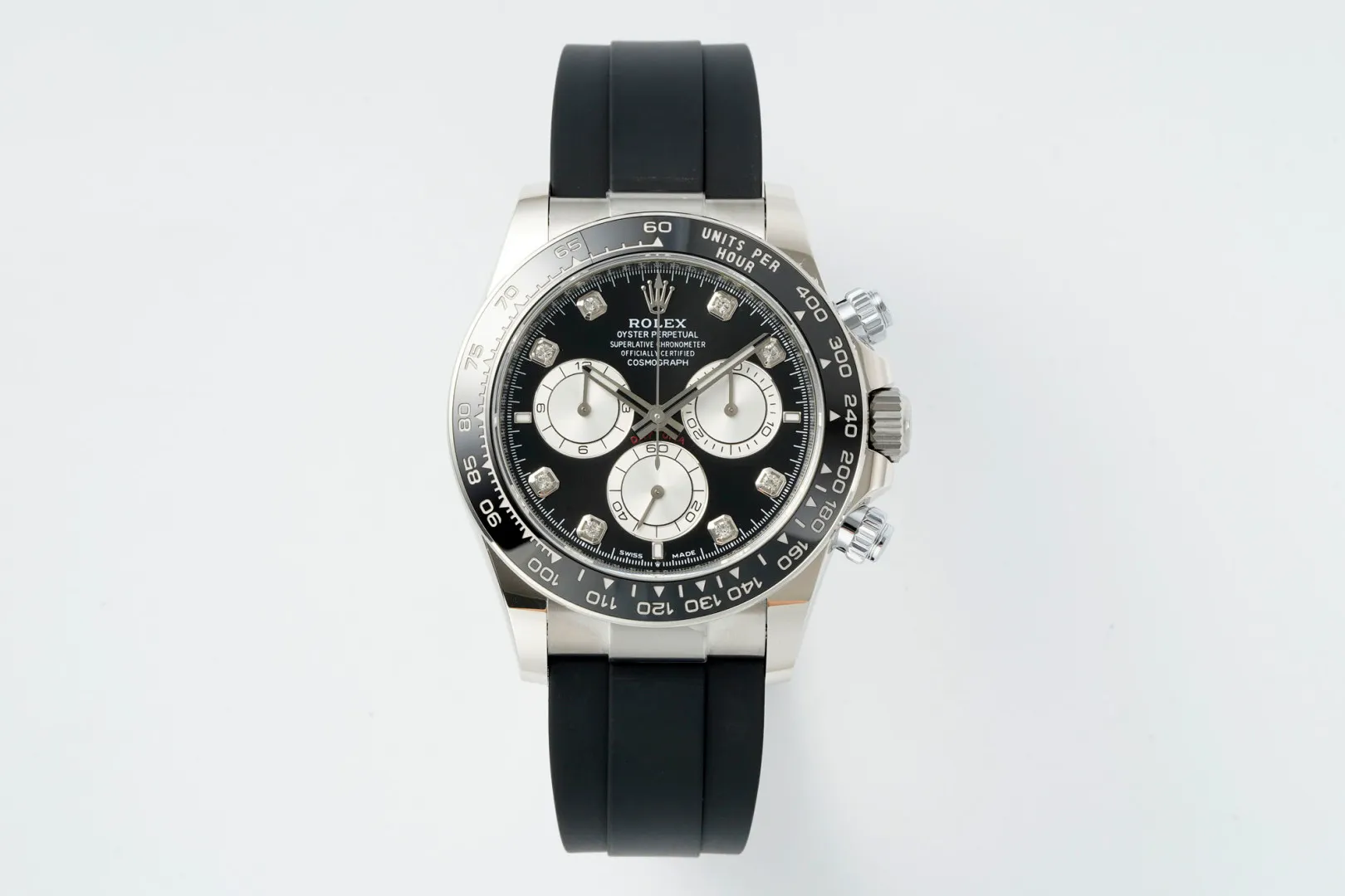 Rolex Daytona 126519 ERF Best Edition Black/Silver Diamonds Dial on Oysterflex Strap JH4131 (Free Sprung) 19 c24784fd673d11b 阿默表行AmoWatch