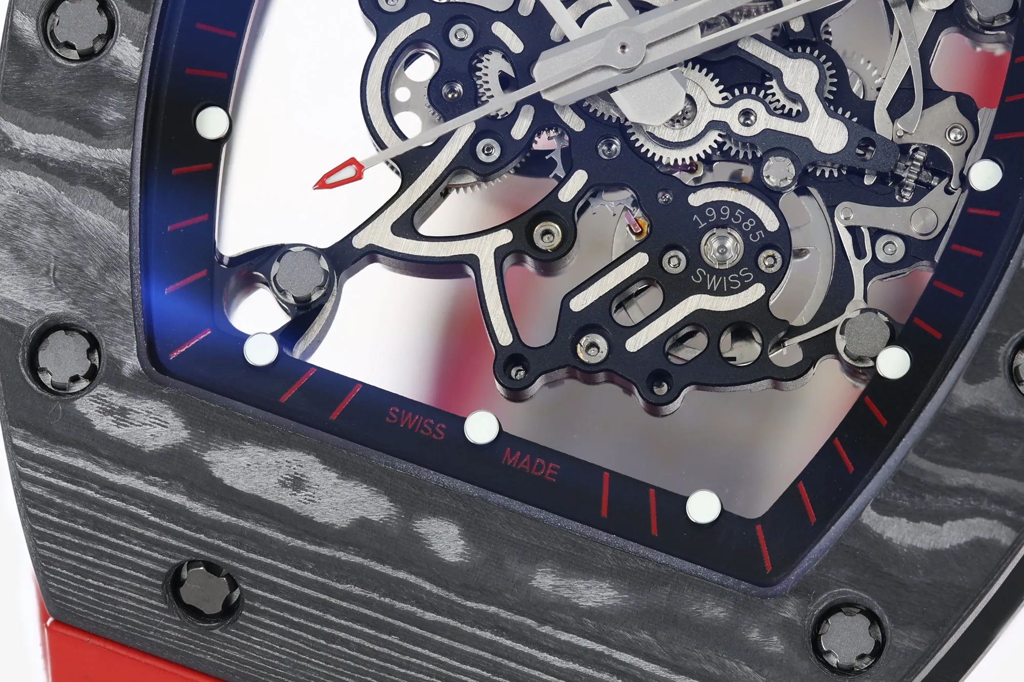 RICHARD MILLE RM055 RM 055 NTPT/Ti ZF 1:1 Best Edition Black Bezel Red Crown on Rubber Strap RMUL2 Super Clone V3 22 c43feef51dabdb2 AMO Watch