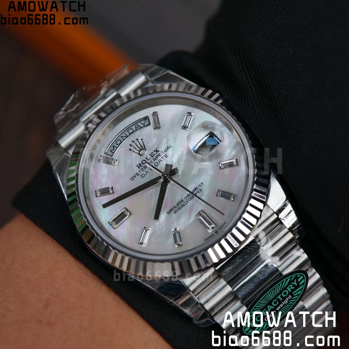Rolex Day Date 40 SS 228236 RCF 1:1 Best Edition MOP Dial on President Bracelet VR3255 (211g) 87 c4cd2e1e33212ef 阿默表行AmoWatch