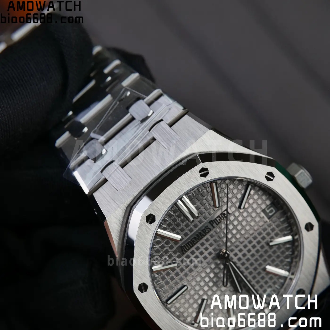 AP Royal Oak 41mm 15510ST SS DDF 1:1 Best Edition Gray Dial on SS Bracelet SA4302 Super Clone 79 c54b4b96a8c35e9 AMO Watch