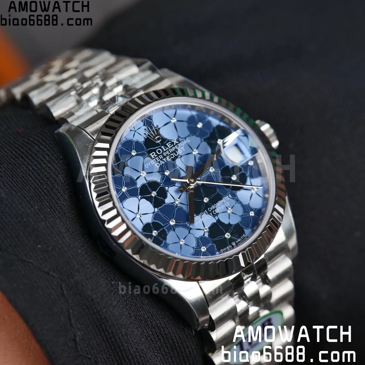 Rolex DateJust 31 278274 THBF 1:1 Best Edition 904L Steel Fluted Blue Floral Dial on SS Jubilee Bracelet HZ Cal.2236 81 c63715a09b98479 AMO Watch