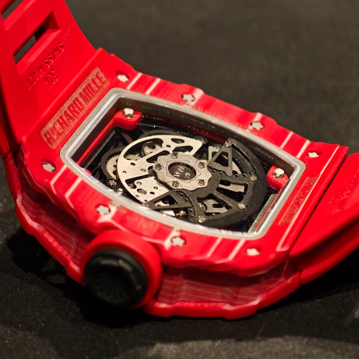 RICHARD MILLE RM35-02 Red NTPT Mille Studio 1:1 Best Edition on Red Rubber Strap RMUL1 Super Clone (Custom Case Set) 41 c6feb12871a848b AMO Watch