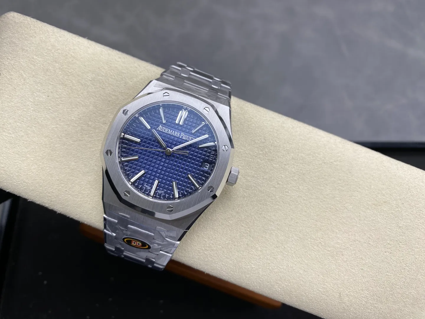 Royal Oak 41mm 15510 SS DDF 1:1 Best Edition Blue Ombre Dial on SS Bracelet DD4302 Super Clone (Weighted) 176g 32 c8728b0fec22dae AMO Watch