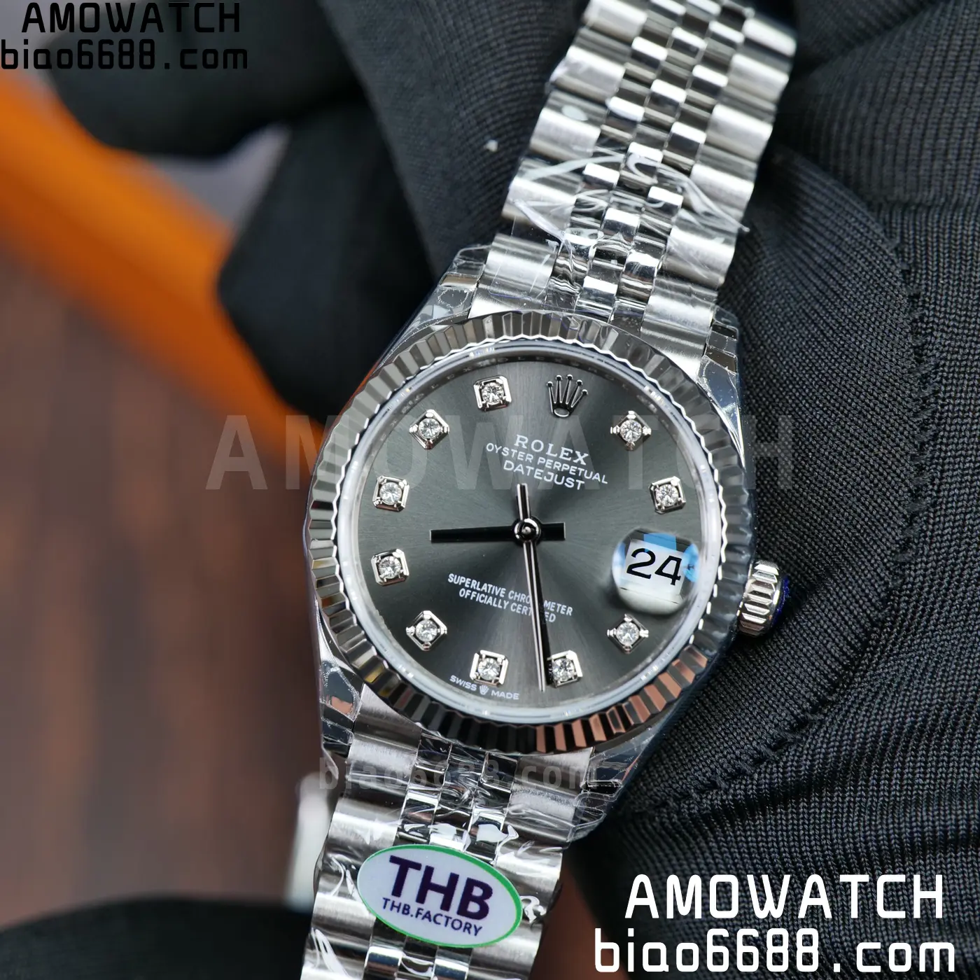 Rolex DateJust 31 278274 THBF 1:1 Best Edition 904L Steel Fluted Gray Dial on SS Jubilee Bracelet HZ Cal.2236 68 cac509b515eab1f 阿默表行AmoWatch