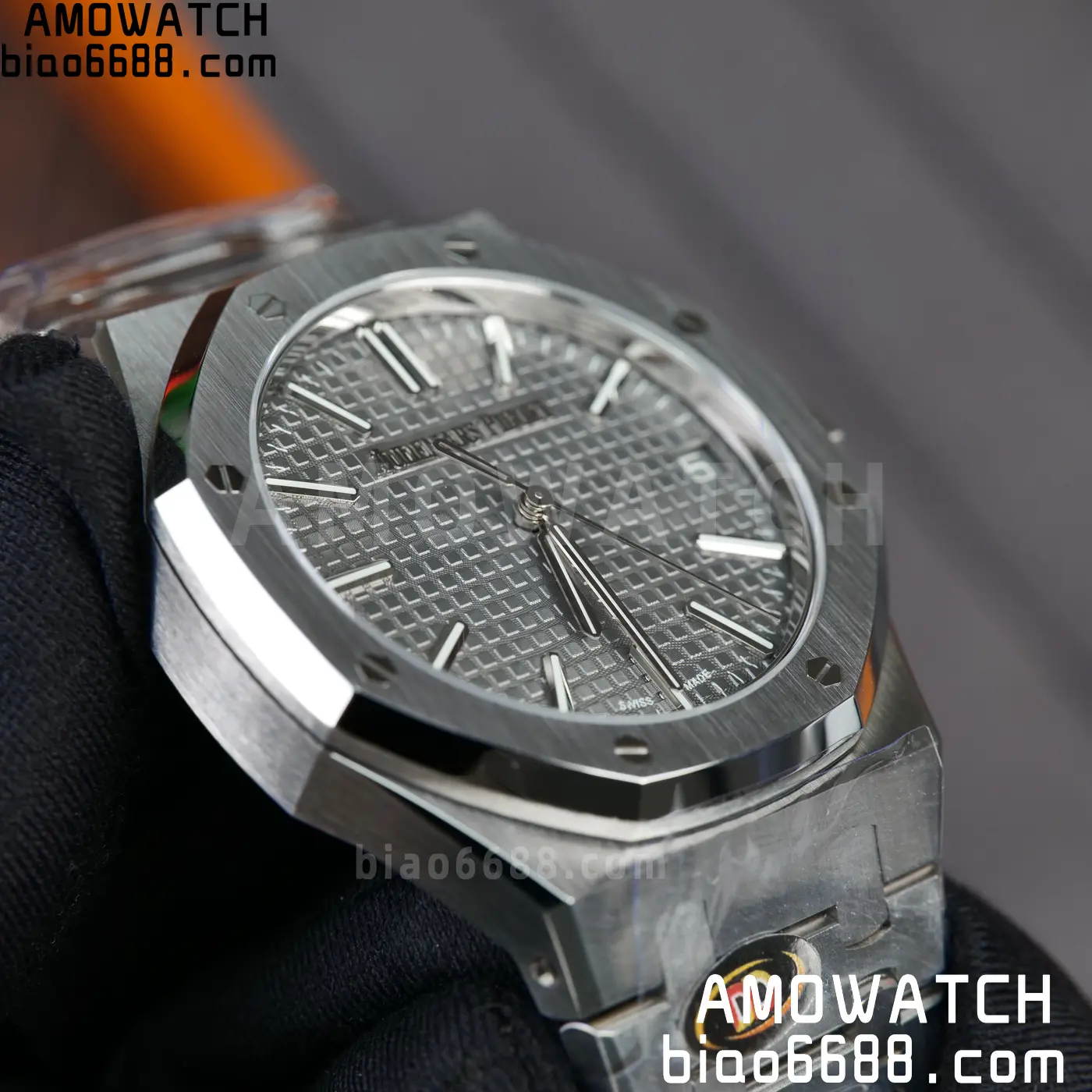 AP Royal Oak 41mm 15510ST SS DDF 1:1 Best Edition Gray Dial on SS Bracelet SA4302 Super Clone 82 ce152f8a3ccee7c AMO Watch