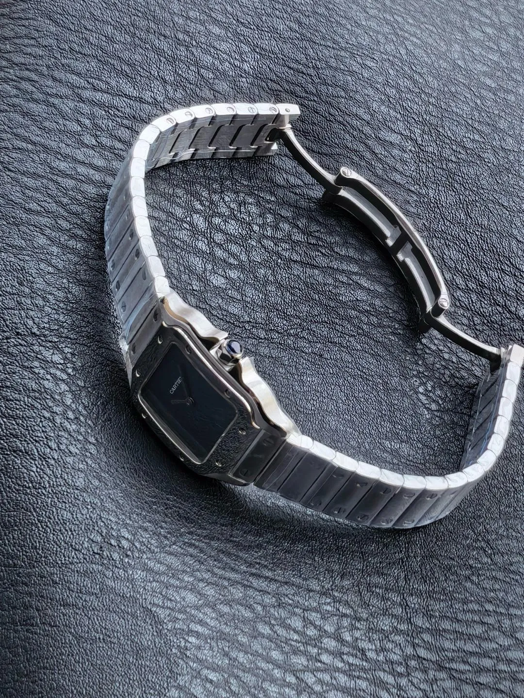 Cartier Santos 27mm SS 8848F 1:1 Best Edition Gray Dial on SS Bracelet Quartz 24 cfa6809719d1eac 阿默表行AmoWatch