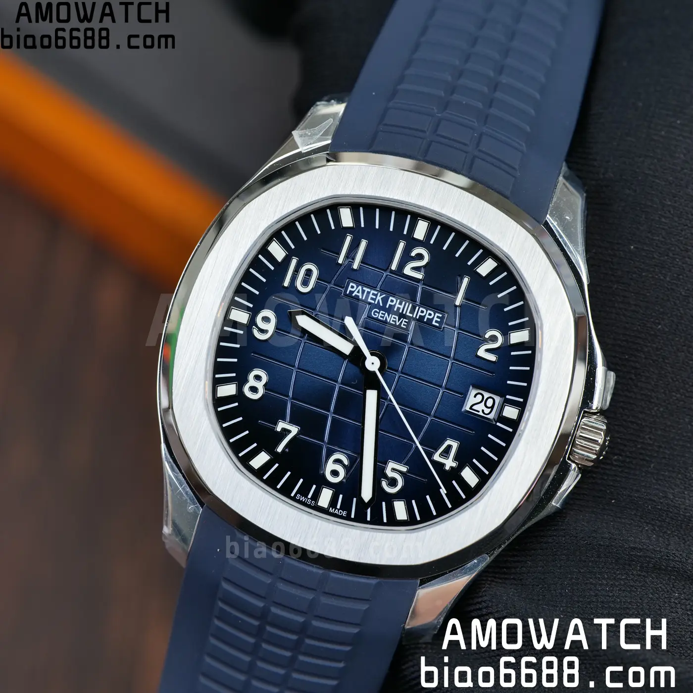 PP Aquanaut 5168G 42mm SS OMEF 1:1 Best Edition Blue Dial on Blue Rubber Strap DPB330 Weighted 135g 109 d009a74657404e0 AMO Watch