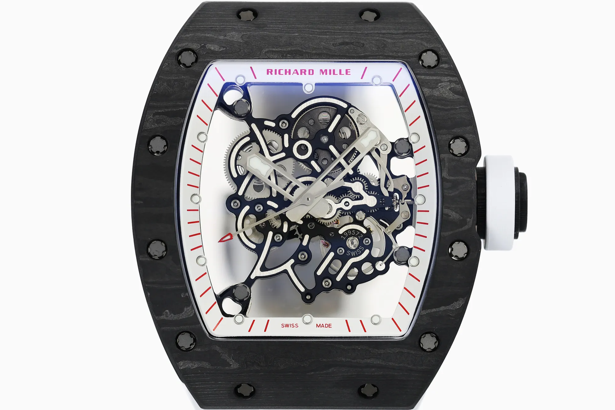 RICHARD MILLE RM055 NTPT ZF 1:1 Best Edition White Bezel WhiteCrown on White Rubber Strap RMUL2 Super Clone V3 20 d0f153c196297ec AMO Watch
