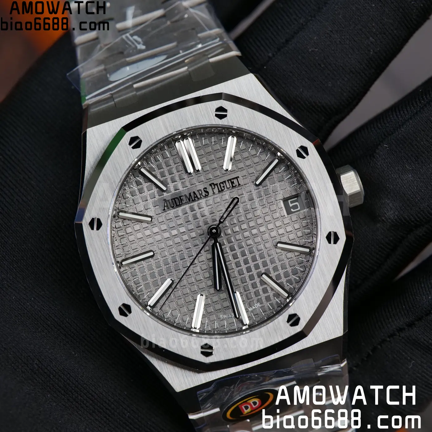 AP Royal Oak 41mm 15510ST SS DDF 1:1 Best Edition Gray Dial on SS Bracelet SA4302 Super Clone 84 d394e7f7ffcd4bc AMO Watch