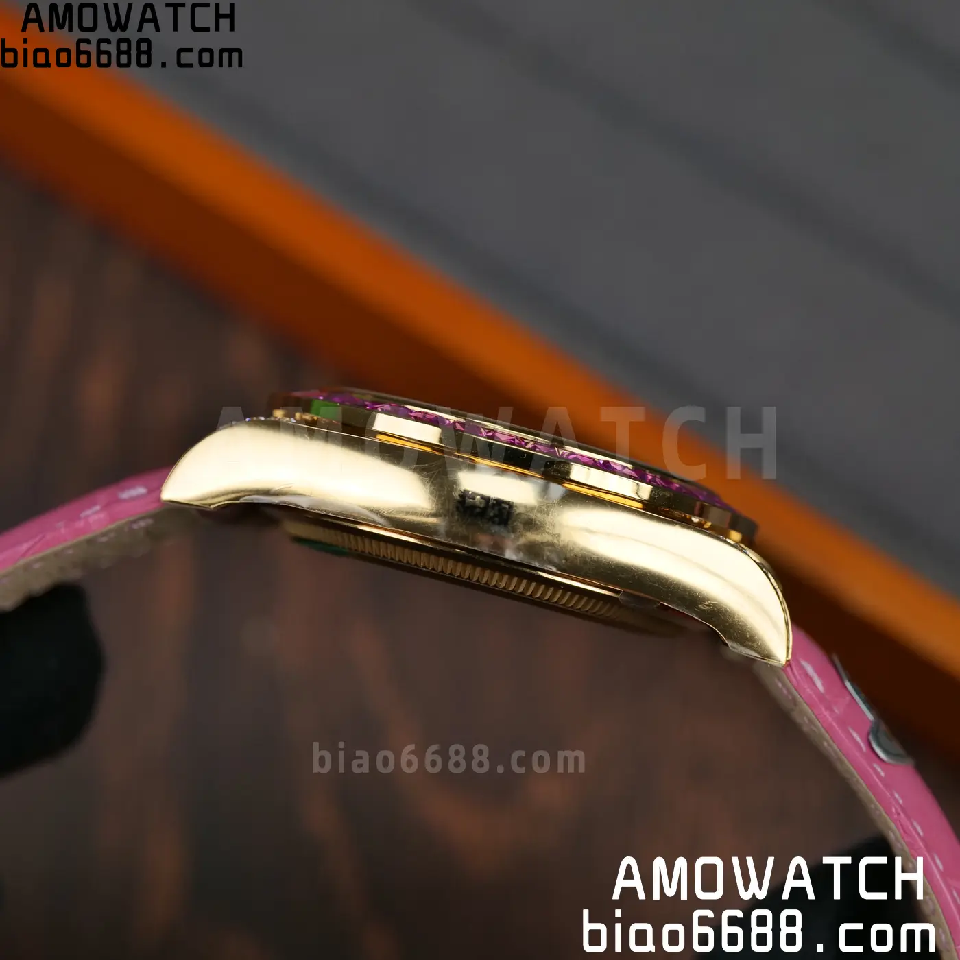Rolex Daytona 126538TRO Gold Factory Best Edition Pink Dial on Pink Leather Strap 4130 V3 83 d5993d29c2d8a4b 阿默表行AmoWatch