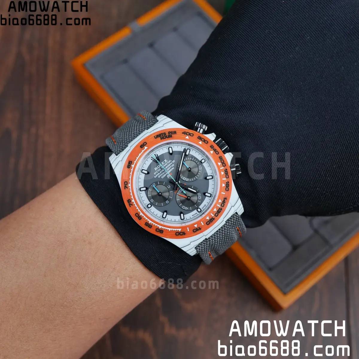 Rolex Daytona DIW White Carbon Ocellaris N6F1:1 Best Edition White/Gray Dial on Black Nylon Strap SA4130 93 d6fc3d4f4141573 AMO Watch