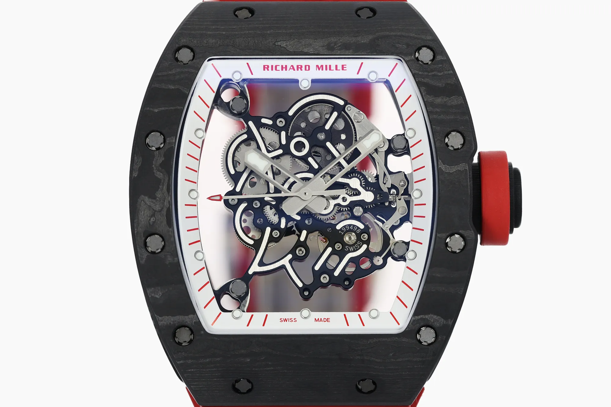 RICHARD MILLE RM055 NTPT ZF 1:1 Best Edition White Bezel Red Crown on Red Rubber Strap RMUL2 Super Clone V3 20 d7b1142d7dd6337 AMO Watch