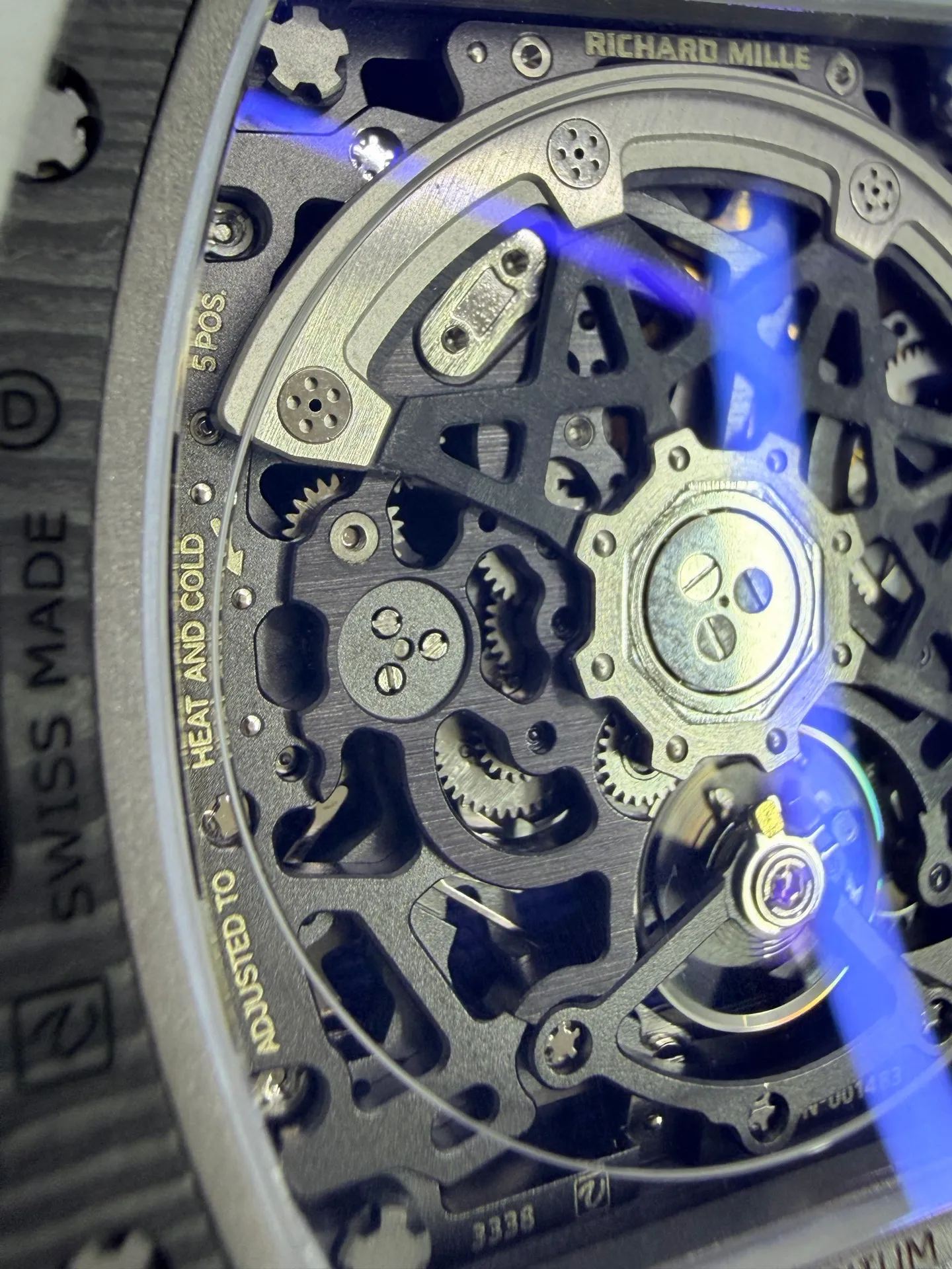 RICHARD MILLE RM67-02 Black NTPT RICH Factory 1:1 France Blue/Red/White Skeleton Dial CRMA7 Super Clone 66 dda16da0c8b4c05 阿默表行AmoWatch