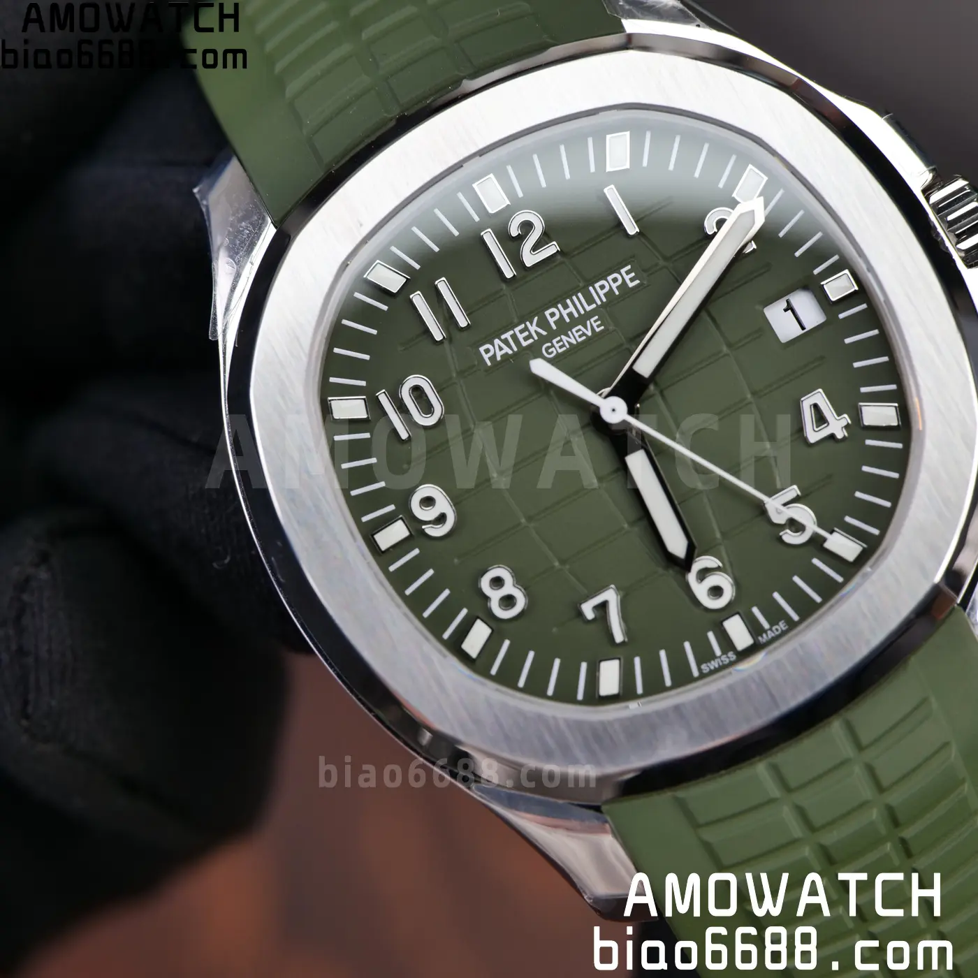 PP Aquanaut 5168G 42mm SS OMEF 1:1 Best Edition Green Dial on Green Rubber Strap DPB330 Weighted 135g 98 e1cd347464f1e4f AMO Watch