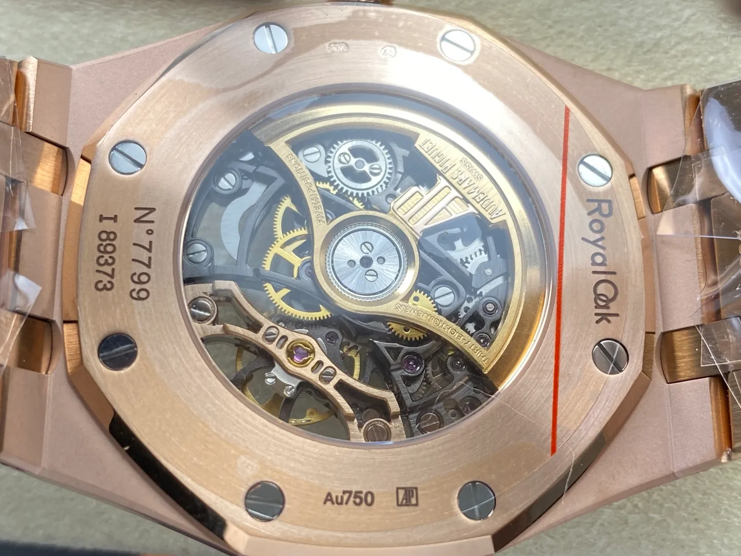 AP Royal Oak 41mm Skeleton 15407 RG THB Factory 1:1 Best Edition Skeleton Dial on RG Bracelet A3132 V3 (Free Sprung) 31 e1eac5b2fce8cda 阿默表行AmoWatch