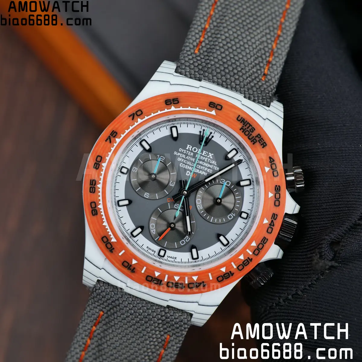 Rolex Daytona DIW White Carbon Ocellaris N6F1:1 Best Edition White/Gray Dial on Black Nylon Strap SA4130 78 e2020b35684cad7 AMO Watch