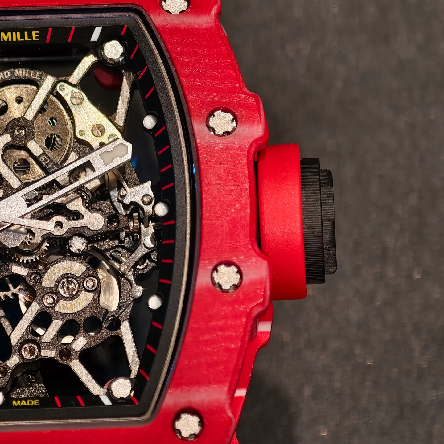 RICHARD MILLE RM35-02 Red NTPT Mille Studio 1:1 Best Edition on Red Rubber Strap RMUL1 Super Clone (Custom Case Set) 47 e6cc4de2cf20be3 AMO Watch