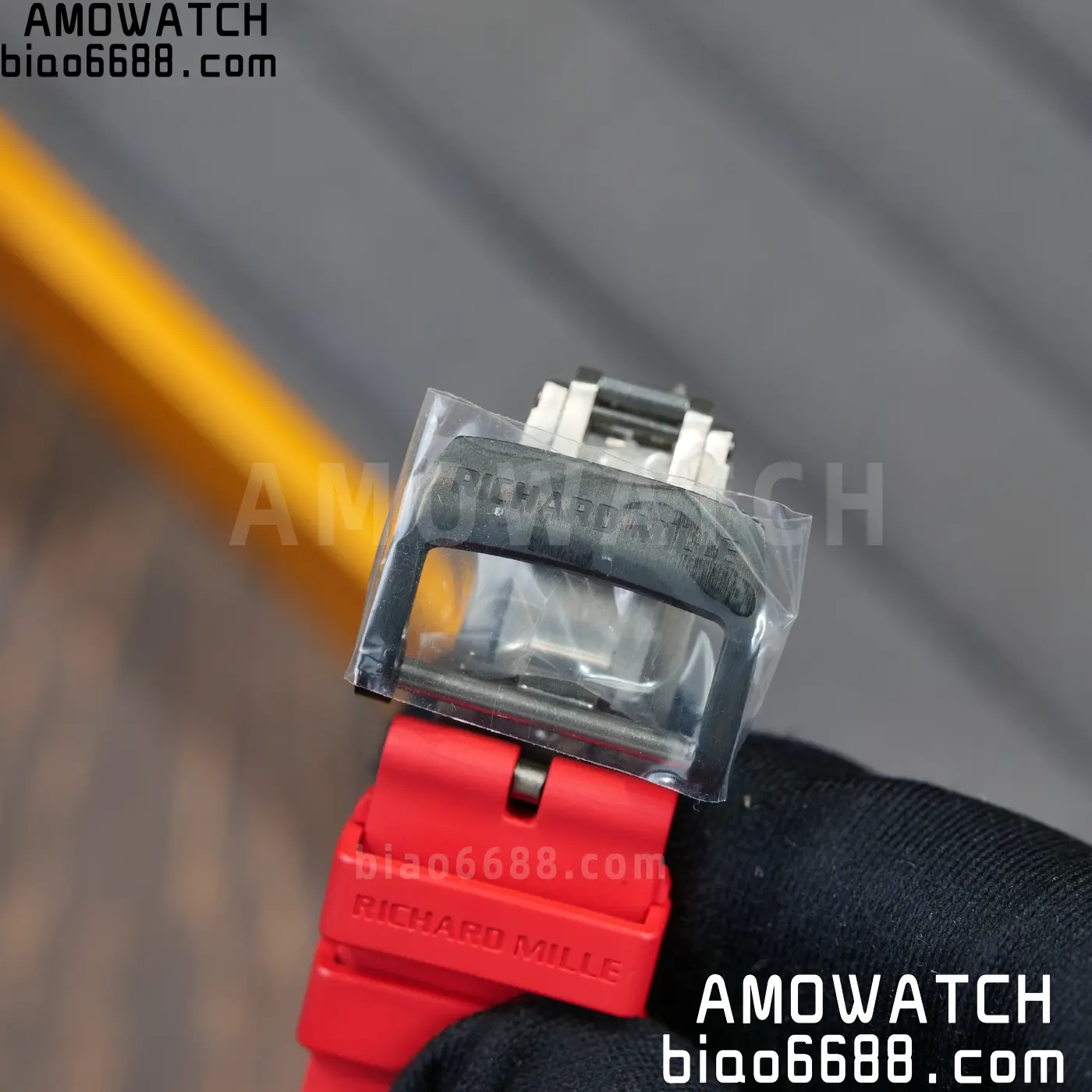 RICHARD MILLE RM35-02 NTPT Mille Studio 1:1 Best Edition on Red Rubber Strap RMUL1 Super Clone (Custom Case Set) 120 e81755bd4da6bea AMO Watch