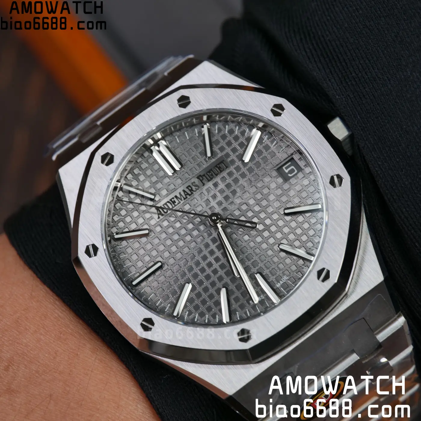 AP Royal Oak 41mm 15510ST SS DDF 1:1 Best Edition Gray Dial on SS Bracelet SA4302 Super Clone 93 f20bbfd50c183f5 AMO Watch