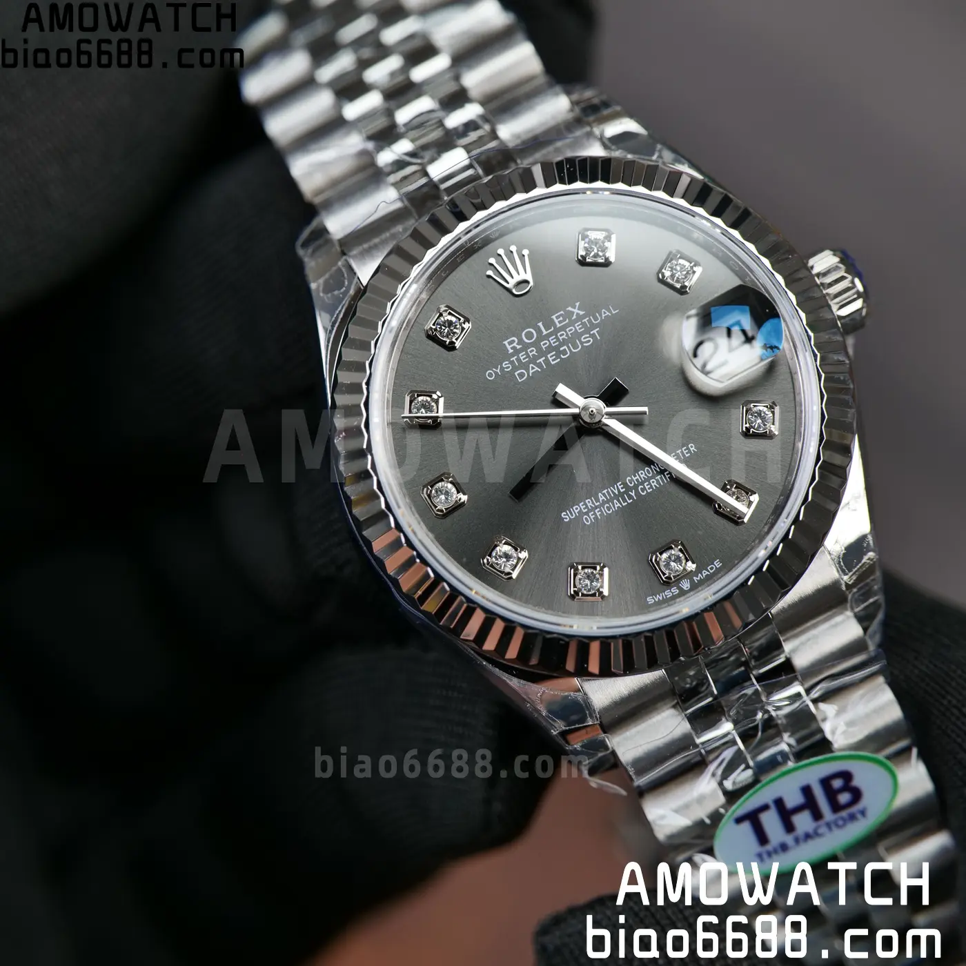 Rolex DateJust 31 278274 THBF 1:1 Best Edition 904L Steel Fluted Gray Dial on SS Jubilee Bracelet HZ Cal.2236 72 f463227e8cc4cd3 阿默表行AmoWatch
