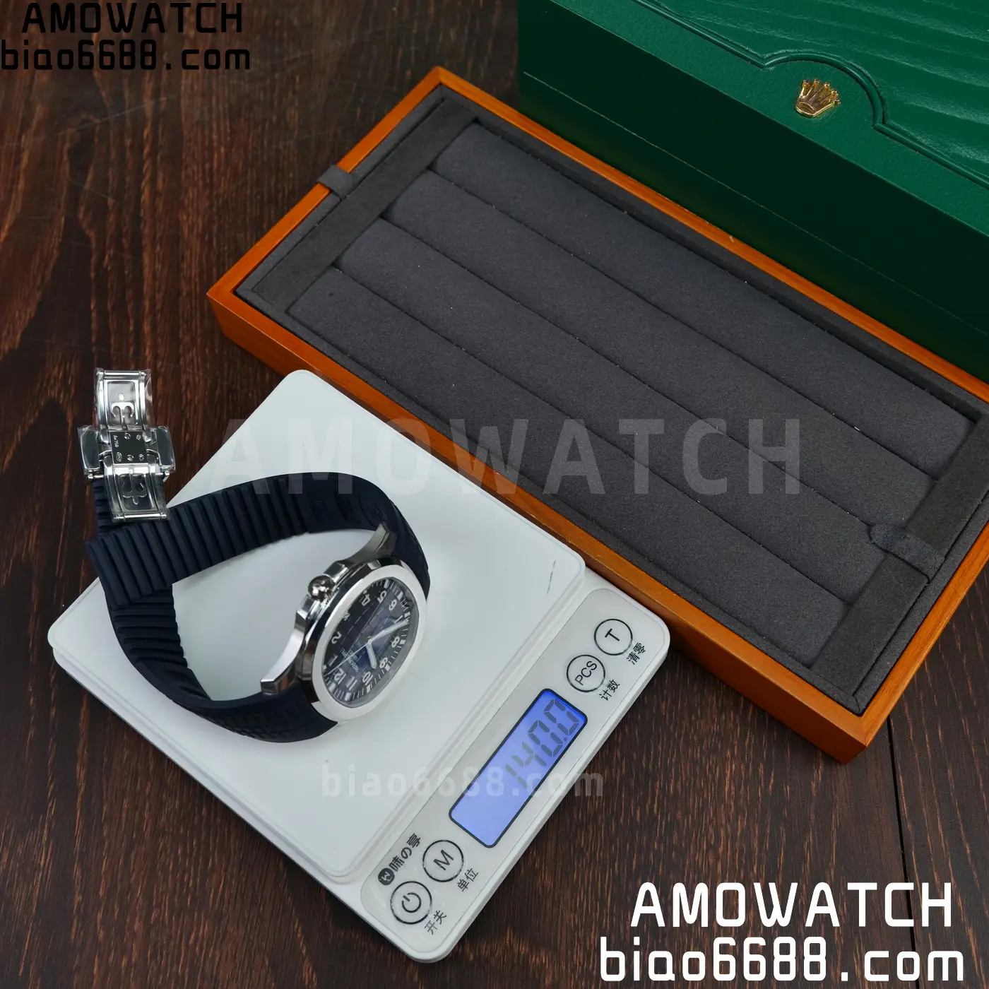 PP Aquanaut 5168G 42mm SS OMEF 1:1 Best Edition Blue Dial on Blue Rubber Strap DPB330 Weighted 135g 85 f465361a7f4d4bb AMO Watch