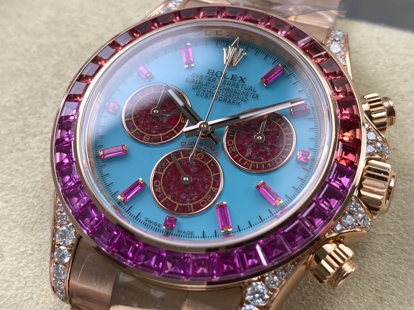 Rolex Daytona 126595SARO PPM Factory Best Edition Turquoise Tiffany Blue dial 38 f56add5c3c36b29 AMO Watch