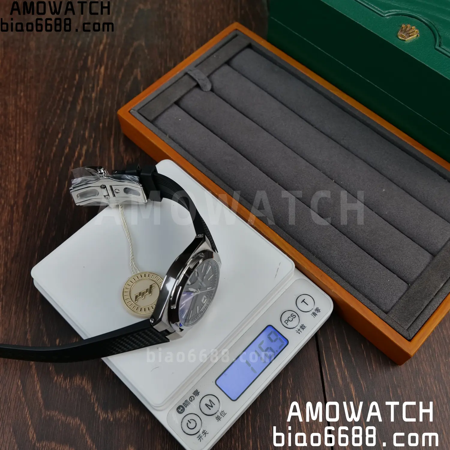 VC Overseas 4500V SS PPF1:1 Best Edition Black Dial on Black Rubber Strap A5100 73 fc4fd5474bcb4f2 AMO Watch
