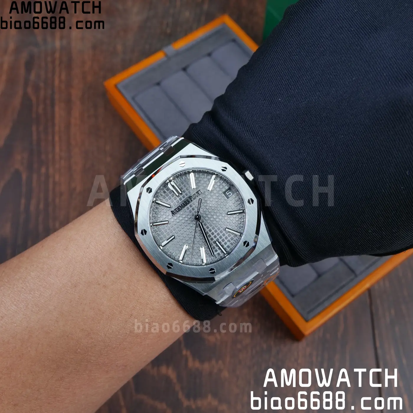 AP Royal Oak 41mm 15510ST SS DDF 1:1 Best Edition Gray Dial on SS Bracelet SA4302 Super Clone 92 ff3c299ebb99ef3 AMO Watch