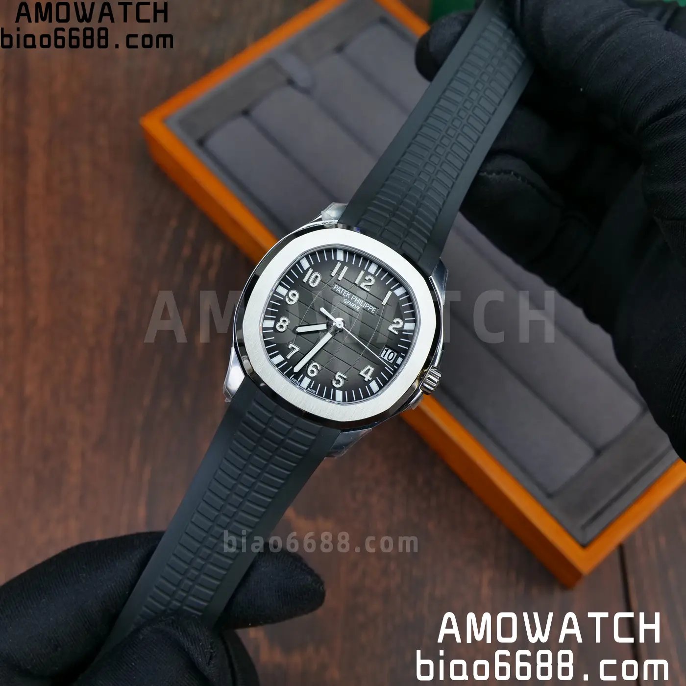 PP Aquanaut 5167 SS DDF 1:1 Best Edition Gray Dial on Black Rubber Strap DD324 25 0224015602bb6fc AMO Watch