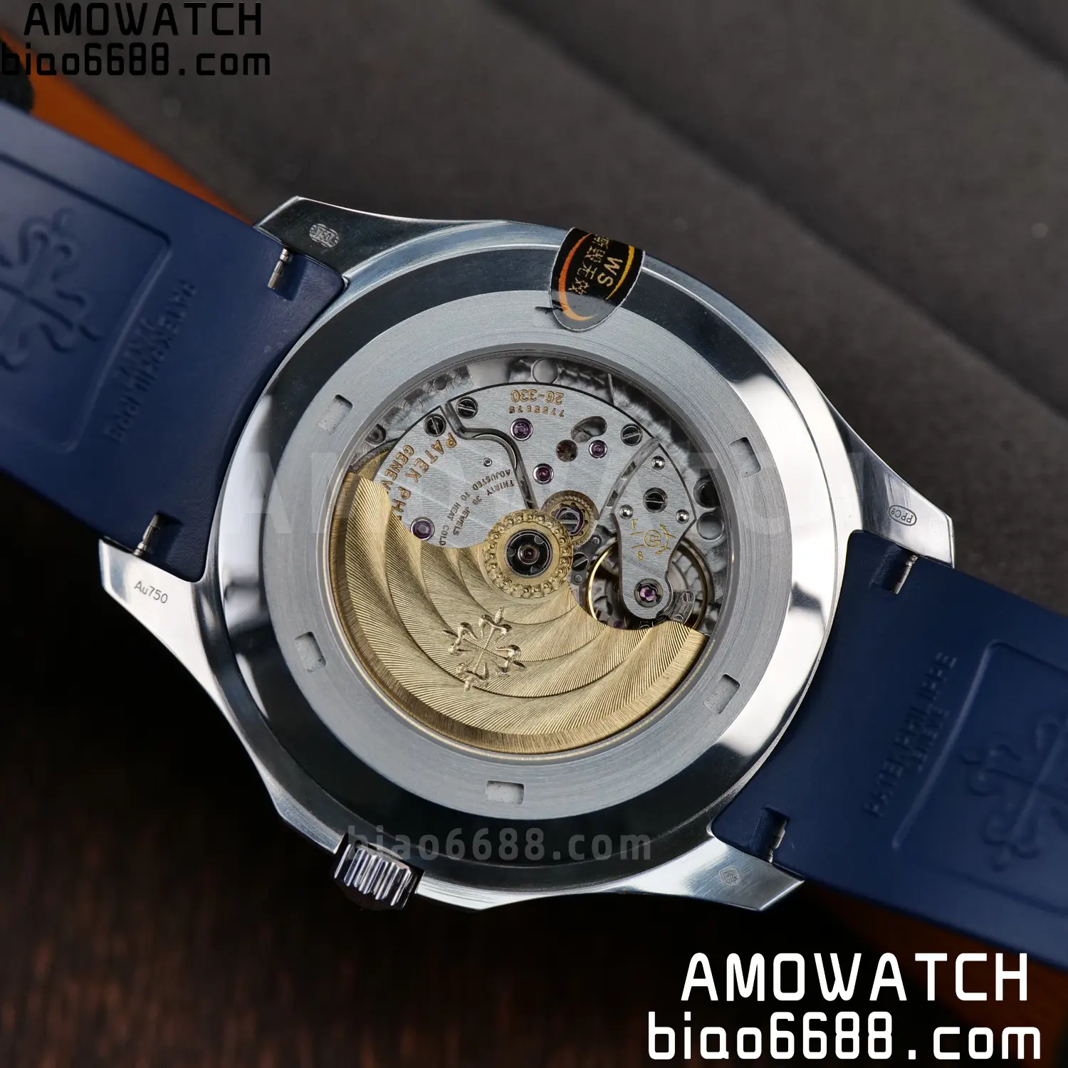 PP Aquanaut 5168G 42mm SS WSF 1:1 Best Edition Blue Dial On Blue Rubber Strap Super Clone DD330 Weighted 150g 91 04ab1a2dd243b3a AMO Watch