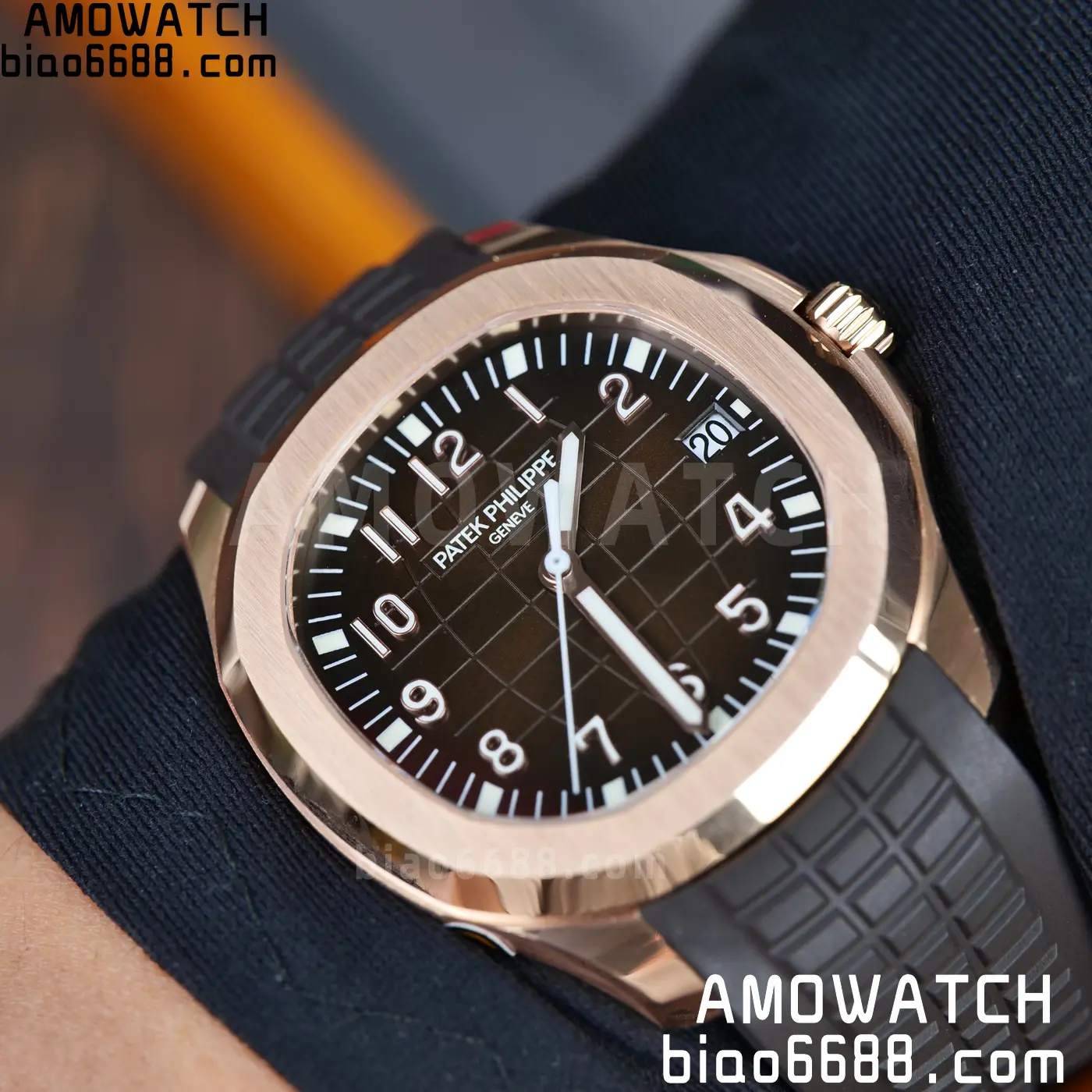 PP Aquanaut 5167R 40mm RG WSF 1:1 Best Edition Brown Dial On Brown Strap Super Clone DD330 Weighted 136g 118 050c3fb3b3f3d5a AMO Watch