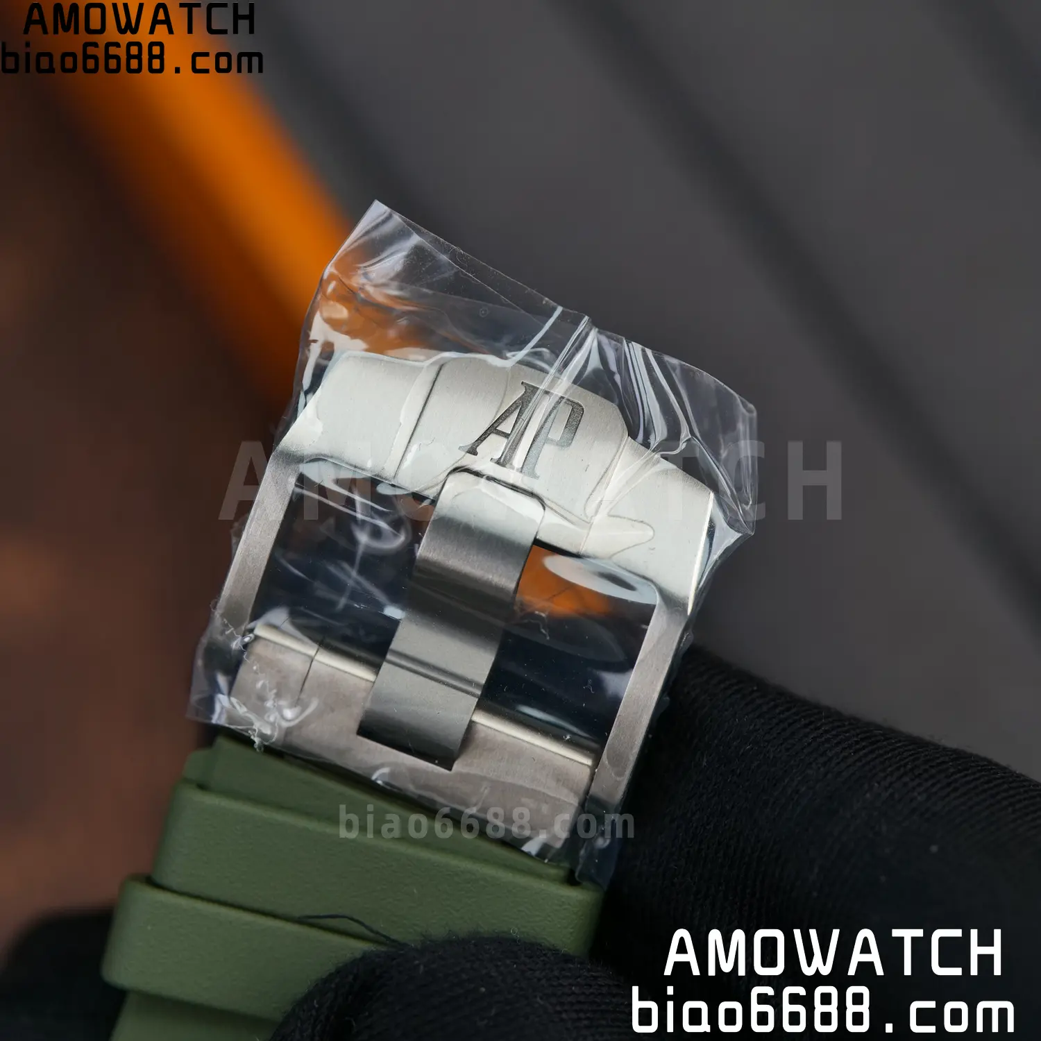 AP Royal Oak Offshore 26420 Titanium DDF 1:1 Best Edition Green/Black Dial on Green Rubber Strap DD4401 Super Clone 99 057cdd7ffd38a8f AMO Watch