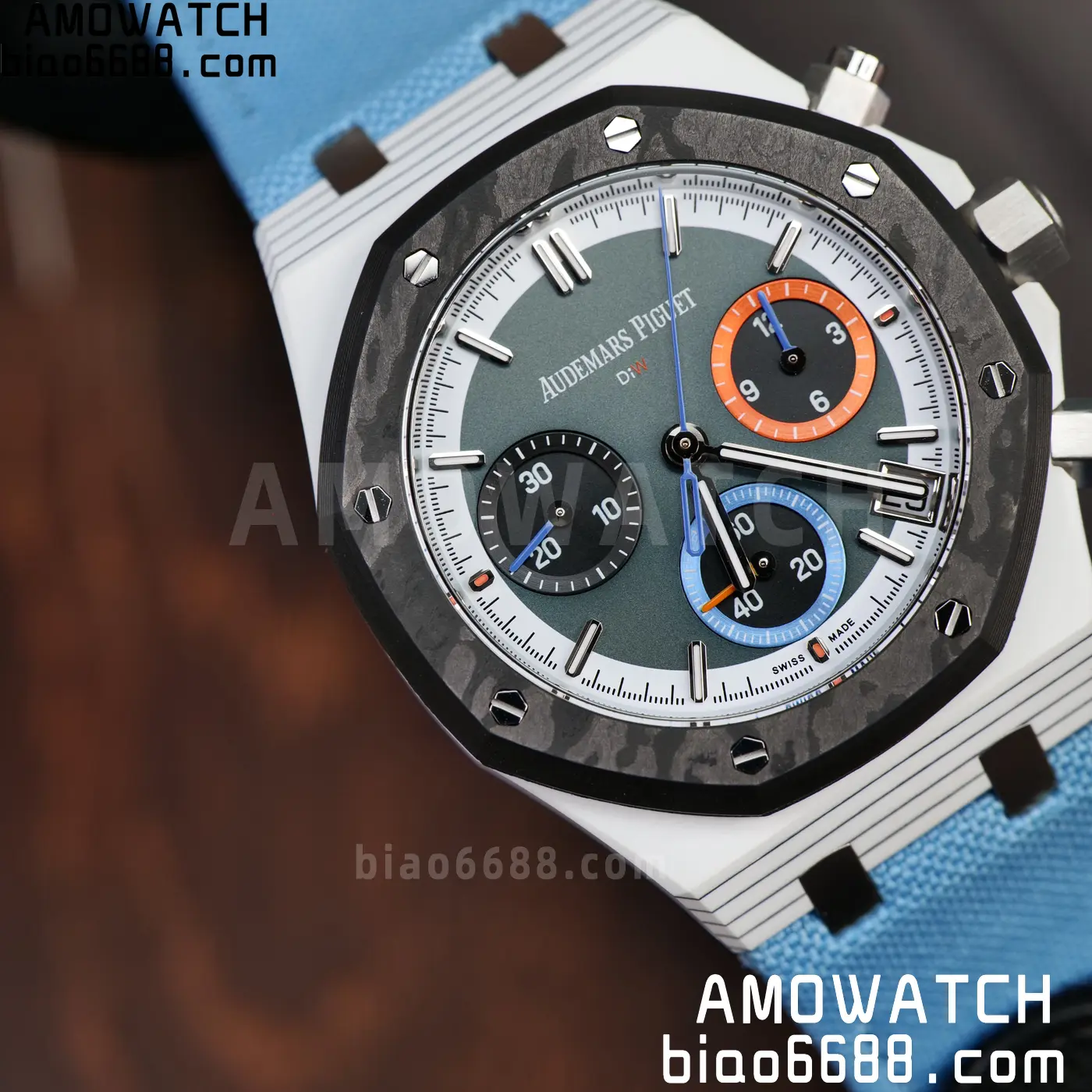 AP Royal Oak Chrono DIW 26240 41mm Quartz Fiber/NY Green Dial APF SH4401 82 0662a362c28a631 AMO Watch